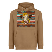 Toasted Coconut western sunflowers gemstone heifer Heavyweight Hoodie - Jasminsmagicworld