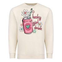 Sandshell lucky girl drink Premium Sweatshirt - MaliasSmallBusiness