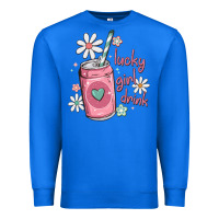 True Royal lucky girl drink Premium Sweatshirt - MaliasSmallBusiness