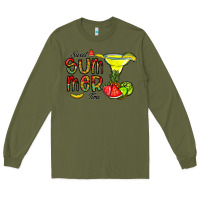 Army Green sweet summer time Long Sleeve Tee - CowhideDigitalArt