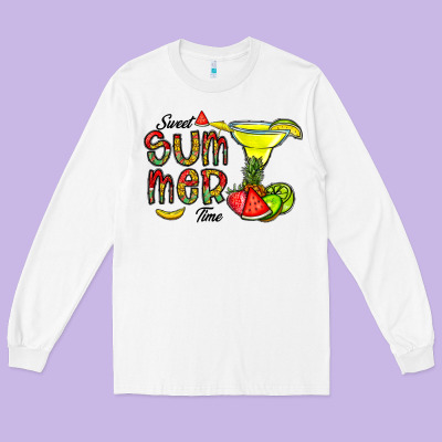 Sweet Summer Time Long Sleeve Tee Designed By Cowhidedigitalart