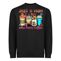 Black just a mom who loves coffee Heavyweight Sweatshirt - Zillion Design Studio