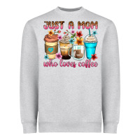 Heather Grey just a mom who loves coffee Heavyweight Sweatshirt - Zillion Design Studio