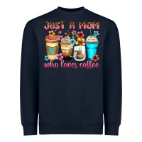 Navy just a mom who loves coffee Heavyweight Sweatshirt - Zillion Design Studio