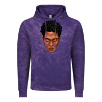 Cloud Purple black man portrait Vintage Hoodie - texasbilliewilder