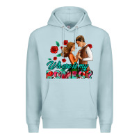 Blue Mist where is my romeo Premium Hoodie - AdoDesignShop