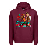 Burgundy where is my romeo Premium Hoodie - AdoDesignShop