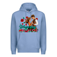Colony Blue where is my romeo Premium Hoodie - AdoDesignShop