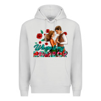 Dove Grey where is my romeo Premium Hoodie - AdoDesignShop