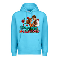 Ocean Blue where is my romeo Premium Hoodie - AdoDesignShop