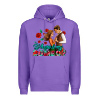 Purple where is my romeo Premium Hoodie - AdoDesignShop