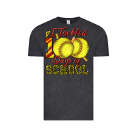 Vintage Black i tackled 100days of school softball Vintage Tee - texasbilliewilder