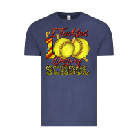 Vintage Denim i tackled 100days of school softball Vintage Tee - texasbilliewilder