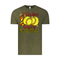Vintage Olive i tackled 100days of school softball Vintage Tee - texasbilliewilder