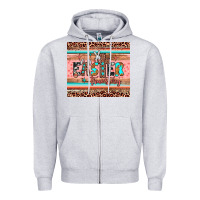 Heather Grey easter true story Zipper Hoodie - JahusDesignShop