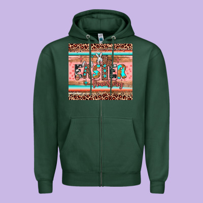 Easter True Story Zipper Hoodie Designed By Jahusdesignshop