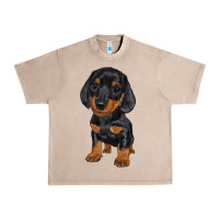 French Oak dachshund puppy Urban Heavy Tee - RanaPortraitStore