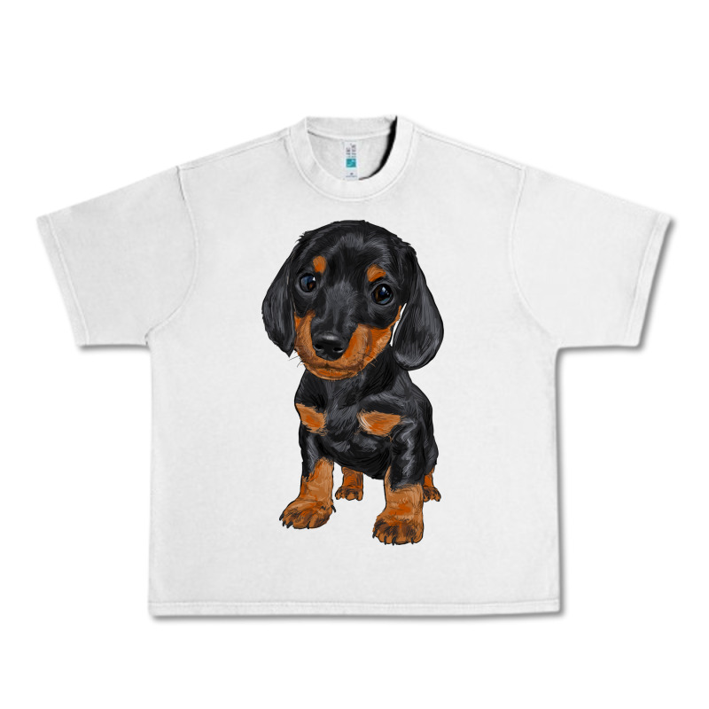 Dachshund Puppy Urban Heavy Tee by RanaPortraitStore | Teevron