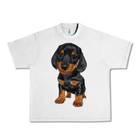 Lunar Rock dachshund puppy Urban Heavy Tee - RanaPortraitStore