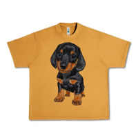 Peanut Butter dachshund puppy Urban Heavy Tee - RanaPortraitStore