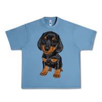 Pebble Blue dachshund puppy Urban Heavy Tee - RanaPortraitStore