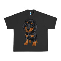 Pigment Black dachshund puppy Urban Heavy Tee - RanaPortraitStore
