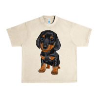 Sandshell dachshund puppy Urban Heavy Tee - RanaPortraitStore