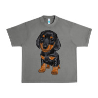 Tornado dachshund puppy Urban Heavy Tee - RanaPortraitStore