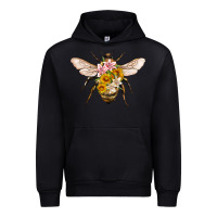 Foreset Green bee with flowers Urban Hoodie - Artiststas