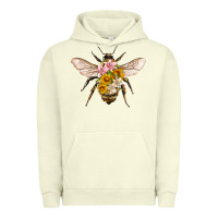 Pigment Pistachio bee with flowers Urban Hoodie - Artiststas