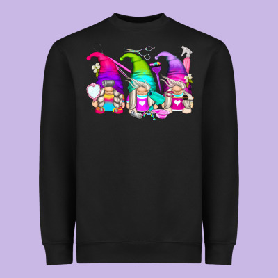 Hair Styles Gnomes Heavyweight Sweatshirt Designed By Zillion Design Studio