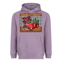 Lavender merry Christmas truck Heavyweight Hoodie - Jasminsmagicworld