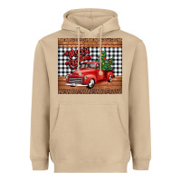 Mushroom merry Christmas truck Heavyweight Hoodie - Jasminsmagicworld