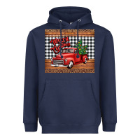 Navy merry Christmas truck Heavyweight Hoodie - Jasminsmagicworld