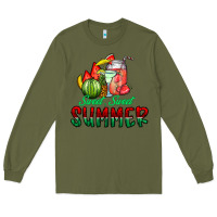 Army Green sweet sweet summer Long Sleeve Tee - CowhideDigitalArt