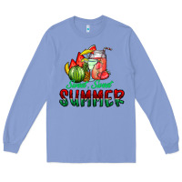 Colony Blue sweet sweet summer Long Sleeve Tee - CowhideDigitalArt