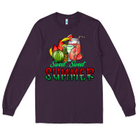 Plum sweet sweet summer Long Sleeve Tee - CowhideDigitalArt