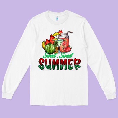 Sweet Sweet Summer Long Sleeve Tee Designed By Cowhidedigitalart