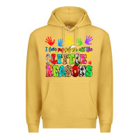 Antique Gold I love my job for all the little reasons Premium Hoodie - MaliasSmallBusiness