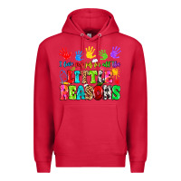 Cardinal I love my job for all the little reasons Premium Hoodie - MaliasSmallBusiness