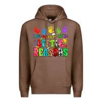 Chestnut I love my job for all the little reasons Premium Hoodie - MaliasSmallBusiness