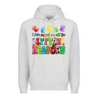 Dove Grey I love my job for all the little reasons Premium Hoodie - MaliasSmallBusiness