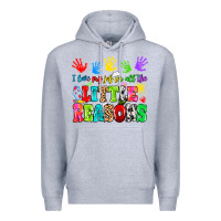 Heather Grey I love my job for all the little reasons Premium Hoodie - MaliasSmallBusiness