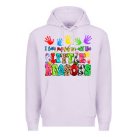 Lilac I love my job for all the little reasons Premium Hoodie - MaliasSmallBusiness