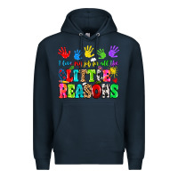 Navy I love my job for all the little reasons Premium Hoodie - MaliasSmallBusiness