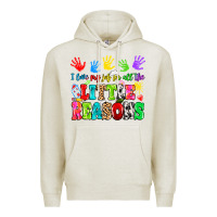 Oatmeal Heather I love my job for all the little reasons Premium Hoodie - MaliasSmallBusiness