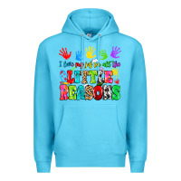 Ocean Blue I love my job for all the little reasons Premium Hoodie - MaliasSmallBusiness