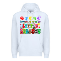 White I love my job for all the little reasons Premium Hoodie - MaliasSmallBusiness