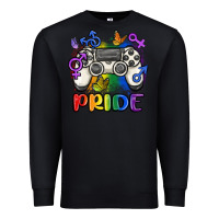 Black gaymer pride Premium Sweatshirt - MaliasSmallBusiness
