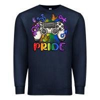 Navy gaymer pride Premium Sweatshirt - MaliasSmallBusiness